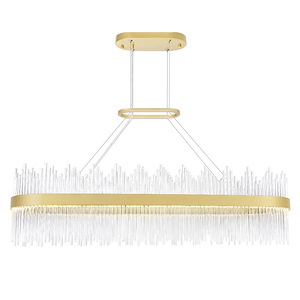 Genevieve - 85W LED Chandelier-13 Inches Tall and 14 Inches Wide - 1276960