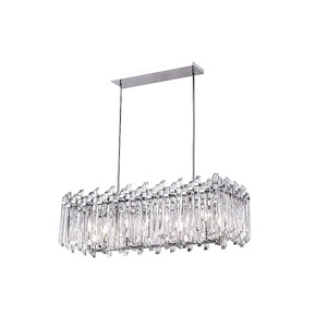 8 Light Chandelier with Chrome Finish - 901109