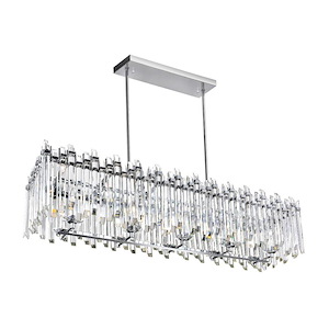 10 Light Chandelier with Chrome Finish - 901110
