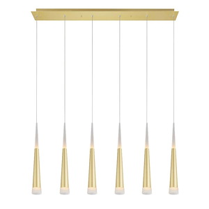 Andes - 30W LED Chandelier-18 Inches Tall and 5 Inches Wide - 1276983