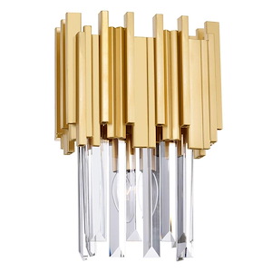 1 Light Wall Light with Medallion Gold Finish - 901208