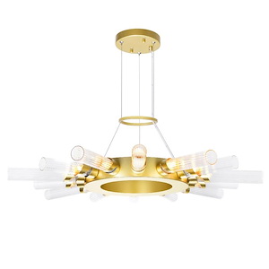 Collar - 70W 14 LED Chandelier-2 Inches Tall and 28 Inches Wide - 1276996