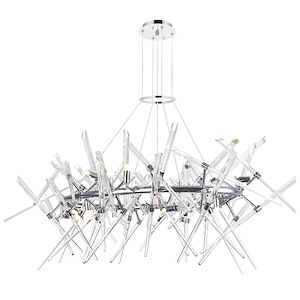 12 Light Chandelier with Chrome Finish - 901259
