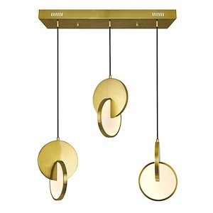 Tranche - 17W LED Island/Pool Table Chandelier-11 Inches Tall and 5 Inches Wide - 1277045