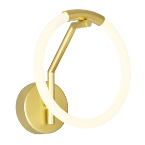 Hoops - 12W 1 LED Wall Sconce-10.5 Inches Tall and 7 Inches Wide - 1277175