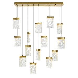 Lava - 150W LED Chandelier-12 Inches Tall and 48 Inches Wide - 1325783