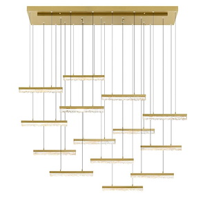 Stagger - 140W LED Chandelier-5.5 Inches Tall and 60 Inches Wide - 1325788