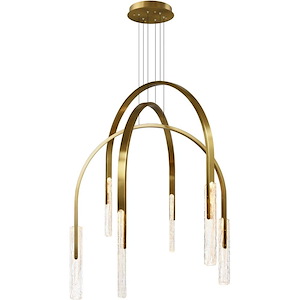 Curva - 35W LED Chandelier-48 Inch Tall and 38 Inch Wide - 1409422