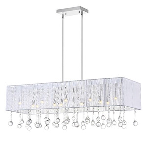 14 Light Chandelier with Chrome Finish - 901360