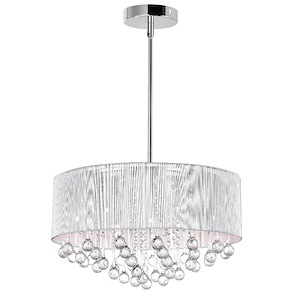 9 Light Chandelier with Chrome Finish - 901387