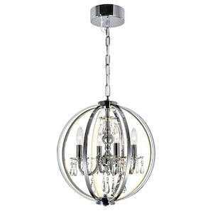 4 Light Chandeliers with Chrome Finish - 901442