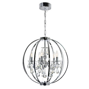 5 Light Chandeliers with Chrome Finish - 901443