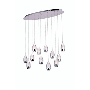 12 Light Chandelier with Chrome Finish - 901580
