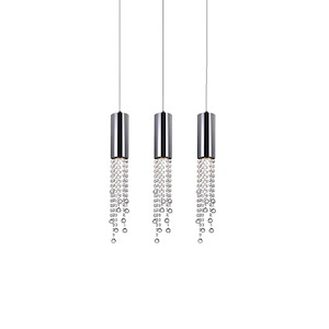 3 Light Chandelier with Chrome Finish - 901605