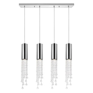 4 Light Chandelier with Chrome Finish - 901606