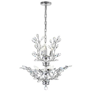 6 Light Chandelier with Chrome Finish - 901639