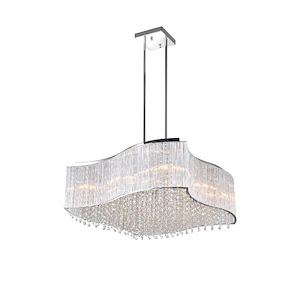 12 Light Chandelier with Chrome Finish - 901689