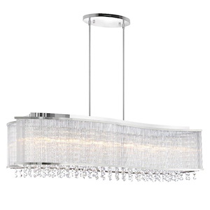 8 Light Chandelier with Chrome Finish - 901690