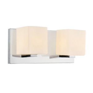 2 Light Wall Sconce with Satin Nickel Finish - 901739