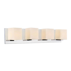 4 Light Wall Sconce with Satin Nickel Finish - 901741