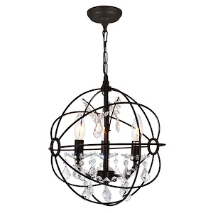 3 Light Mini Pendant with Brown Finish - 901793