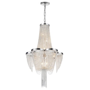 7 Light Pendant with Chrome Finish - 901815