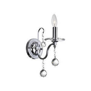 1 Light Wall Sconce with Chrome Finish - 901836