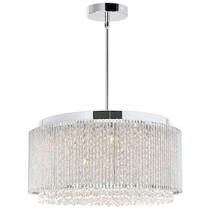 12 Light Chandelier with Chrome Finish - 901970