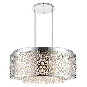 9 Light Chandelier with Chrome Finish - 901982