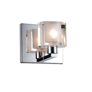 1 Light Wall Sconce with Chrome Finish - 902002
