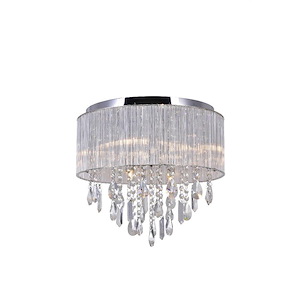 9 Light Flush Mount with Chrome Finish - 902053