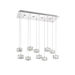 LED Chandelier with Chrome Finish - 902188