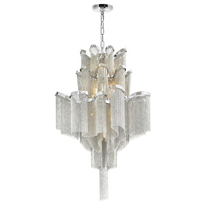 16 Light Down Chandelier with Chrome finish - 902224