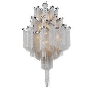 17 Light Down Chandelier with Chrome finish - 902225