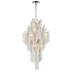 17 Light Down Chandelier with Chrome finish - 902226