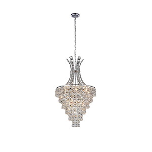 9 Light Chandelier with Chrome Finish - 902271