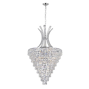 12 Light Chandelier with Chrome Finish - 902272