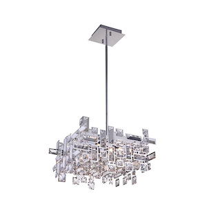 8 Light Chandelier with Chrome Finish - 902284