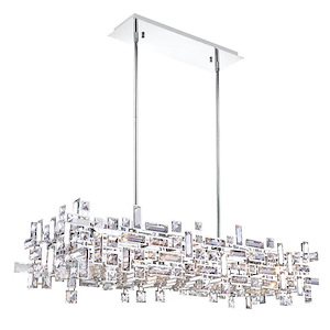 12 Light Chandelier with Chrome Finish - 902286
