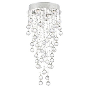 4 Light Flush Mount with Chrome Finish - 902331