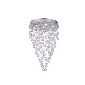7 Light Flush Mount with Chrome Finish - 902335