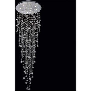 12 Light Flush Mount with Chrome Finish - 902341