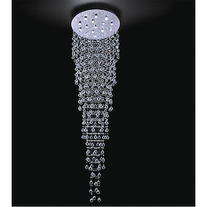16 Light Flush Mount with Chrome Finish - 902342