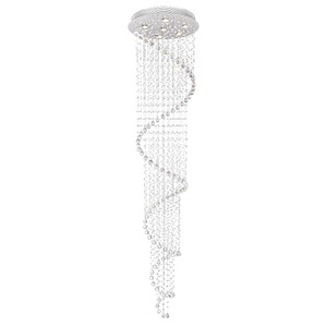 6 Light Flush Mount with Chrome Finish - 902354