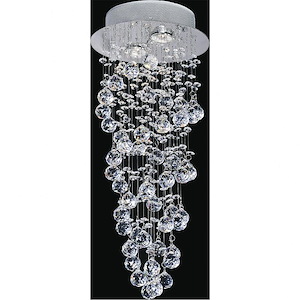 2 Light Flush Mount with Chrome Finish - 902359