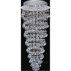 4 Light Flush Mount with Chrome Finish - 902360
