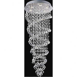 6 Light Flush Mount with Chrome Finish - 902362