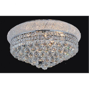 13 Light Flush Mount with Chrome Finish - 902478