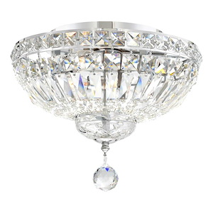 3 Light Flush Mount with Chrome Finish - 902524