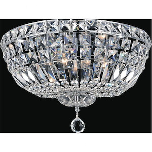 6 Light Flush Mount with Chrome Finish - 902527